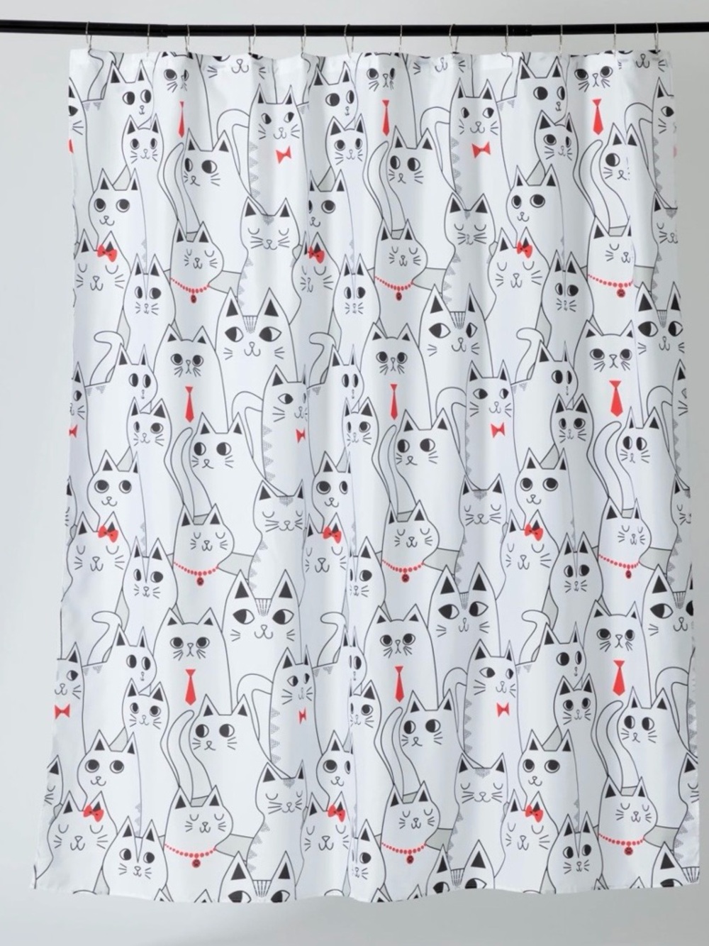 Cat Pattern Shower Curtain